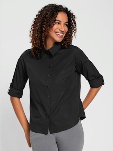 Chemisier à manches longues 50% coton - Collection L - Modalova