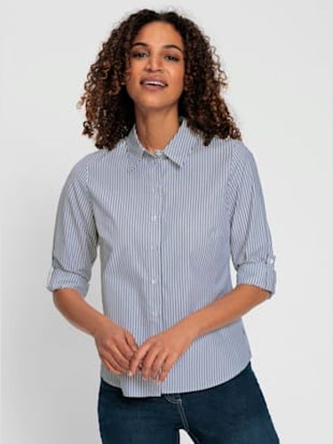 Chemisier rayé 50% coton - Collection L - Modalova