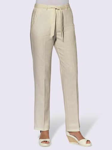 Pantalon plissé 55% lin - - sable - Helline - Modalova