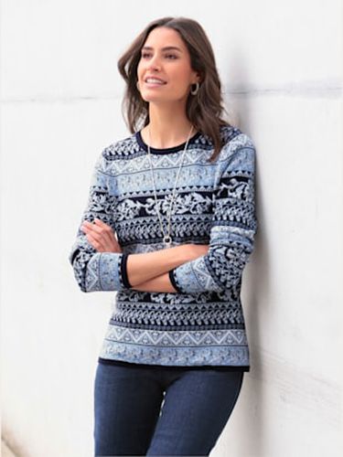 Pull jacquard pure coton pima - - - Helline - Modalova