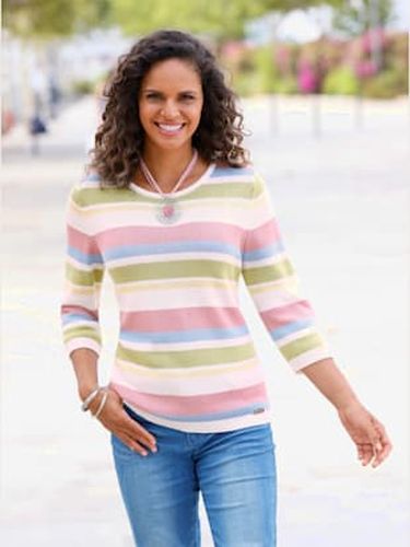 Pull à manches 3/4 50% coton - Collection L - Modalova