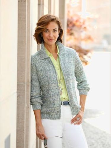 Veste en tricot 65% coton - Collection L - Modalova