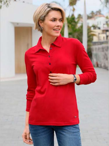 Polo à manches longues 95% coton - Collection L - Modalova