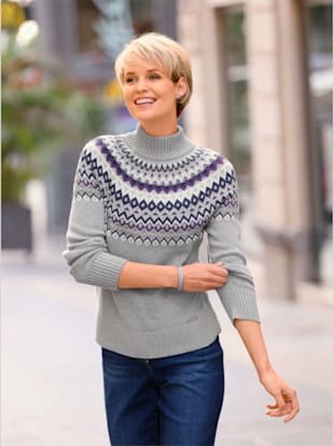 Pull à col montant qualité coton doux sur la peau - Collection L - Modalova