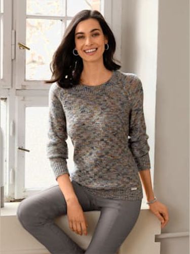 Pull encolure ronde mailles à l'envers tendance - Collection L - Modalova