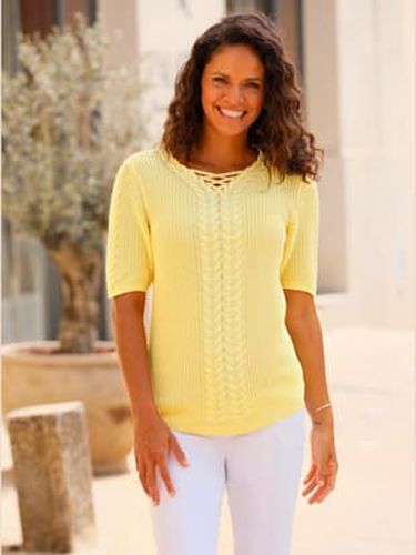 Pull à manches courtes 50% coton - Collection L - Modalova