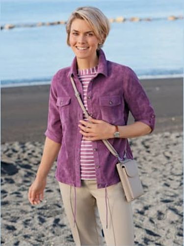 Chemisier à manches longues qualité velours - Collection L - Modalova