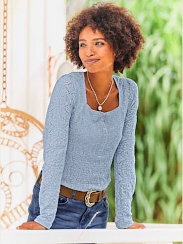T-shirt à manches longues superbe empiècement en dentelle - Witt - Modalova