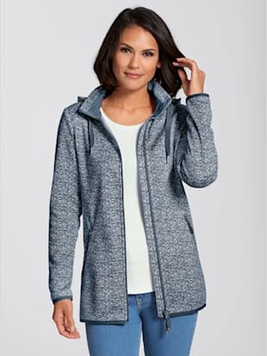 Veste polaire à capuche polaire tricotée à l'intérieur légèrement gratté - Collection L - Modalova