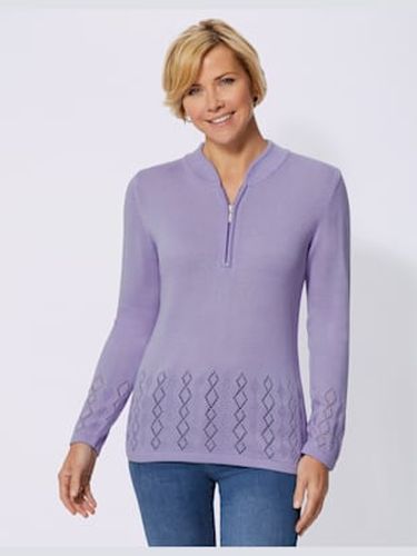 Pull col montant avec fermeture à glissière avec détails ajourés - Witt - Modalova