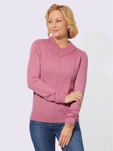 Pull à encolure en v motif tricoté délicat - Witt - Modalova