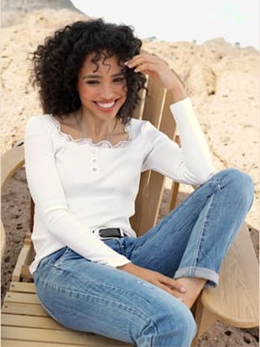 T-shirt à manches longues détails en dentelle tendance - Witt - Modalova