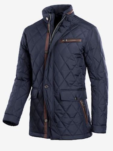 Veste piquage losanges garnissage chaud détails passepoilés faux cuir - Marco Donati - Modalova