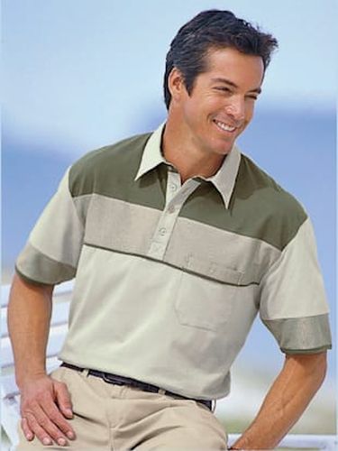 Polo à manches courtes l'élégance d'une chemise - Catamaran - Modalova