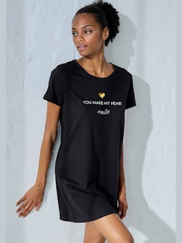 Chemise de nuit t-shirt de nuit avec imprimé devant - Vivance Dreams - Modalova