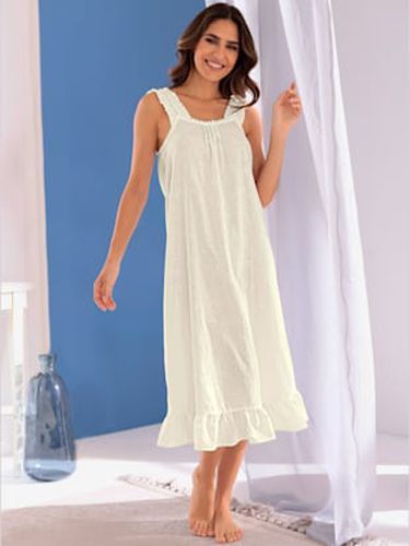 Chemise de nuit batiste de coton - Helline - Modalova