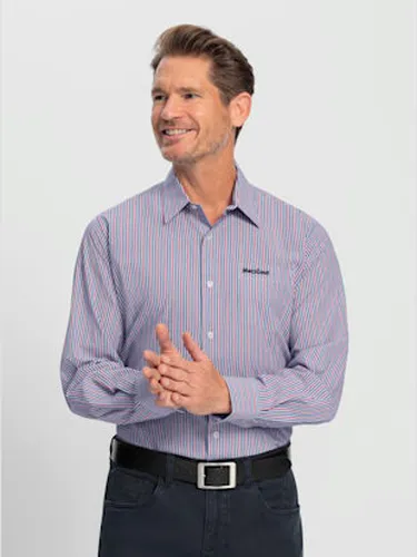 Chemise à manches longues repassage superflu - Marco Donati - Modalova