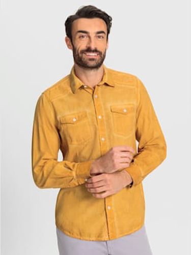 Chemise à manches longues effet délavé - Marco Donati - Modalova