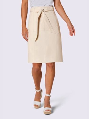 Jupe en cuir pur cuir d'agneau nappa - CREATION L PREMIUM - Modalova