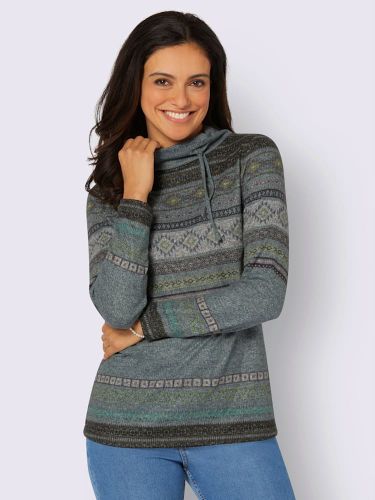 T-shirt à col montant motif imprimé - Witt - Modalova