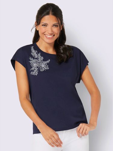 T-shirt à encolure ronde imprimé floral délicat - Witt - Modalova