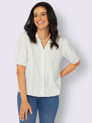 Chemisier à manches courtes tissu structuré de qualité - Witt - Modalova