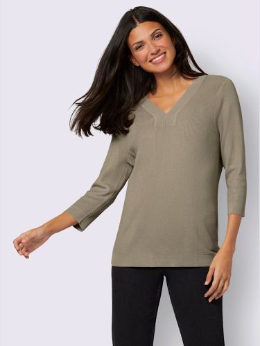 Pull à encolure en v 80% viscose - Witt - Modalova