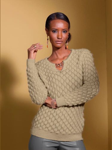 Pull ajouré superbe motif ajouré - Creation L - Modalova