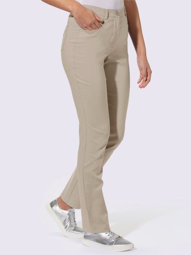 Pantalon en bengaline application papillon - Witt - Modalova