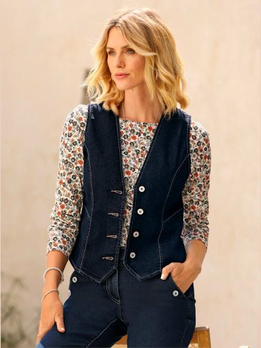 Gilet en jean pourcentage de coton élevé - Witt - Modalova