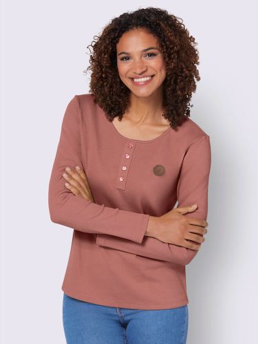 T-shirt à manches longues structure côtelée mode - Collection L - Modalova