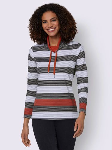 T-shirt à col montant pur coton - Collection L - Modalova