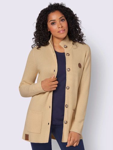 Veste longue en tricot 50% viscose - Collection L - Modalova
