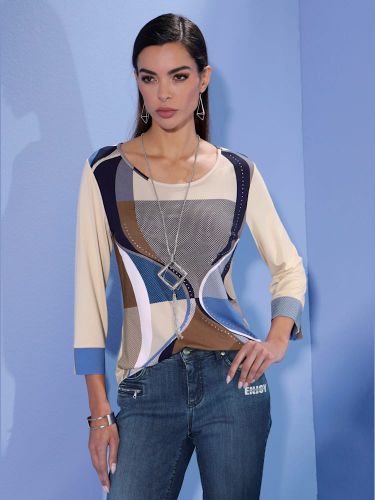 T-shirt à manches 3/4 viscose - Creation L - Modalova