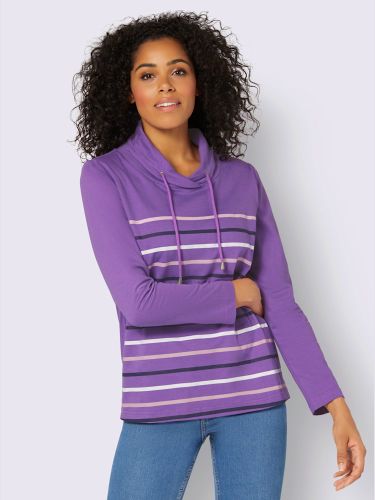 T-shirt à col montant pur coton - Collection L - Modalova