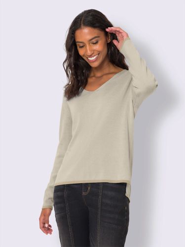 Pull en tricot fin jolis coloris contrastés - Witt - Modalova