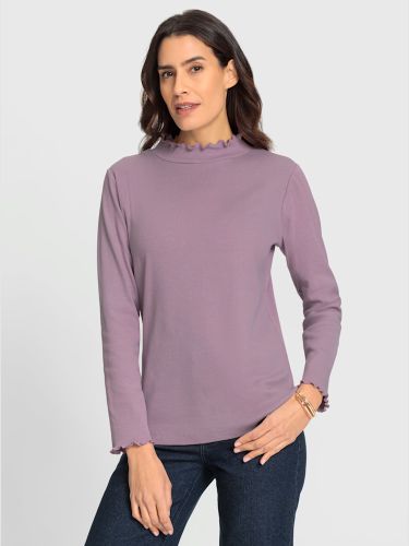 T-shirt à col montant qualité coton - Witt - Modalova