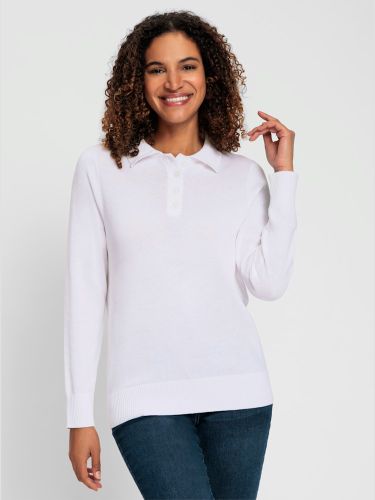 Pull polo pur coton - Collection L - Modalova