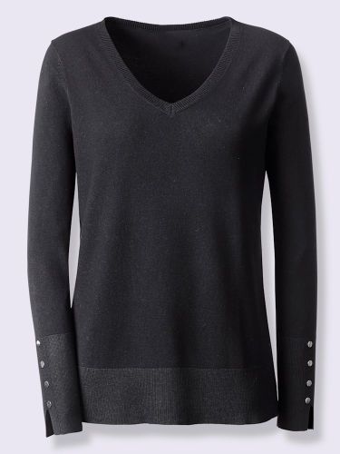 Pull en tricot fin fente aux manches - Witt - Modalova