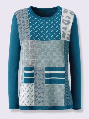 Pull jacquard 30% laine vierge - Witt - Modalova