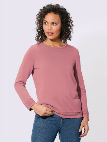 Pull encolure ronde 50% coton - Collection L - Modalova