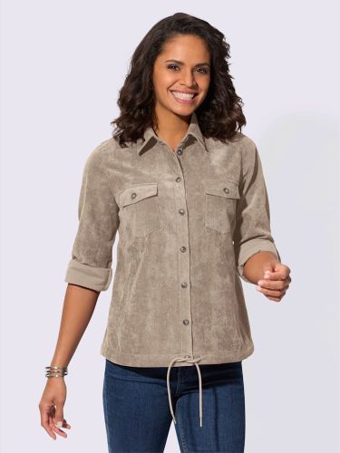 Chemisier à manches longues qualité velours - Collection L - Modalova