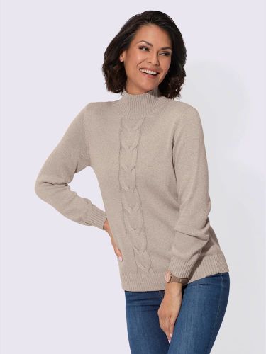 Pull à col montant mélange coton-viscose - Collection L - Modalova