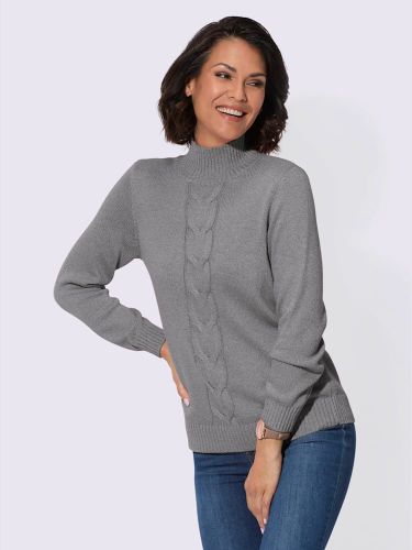 Pull à col montant mélange coton-viscose - Collection L - Modalova