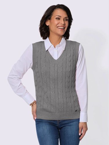 Veste en tricot mélange coton-viscose - Collection L - Modalova