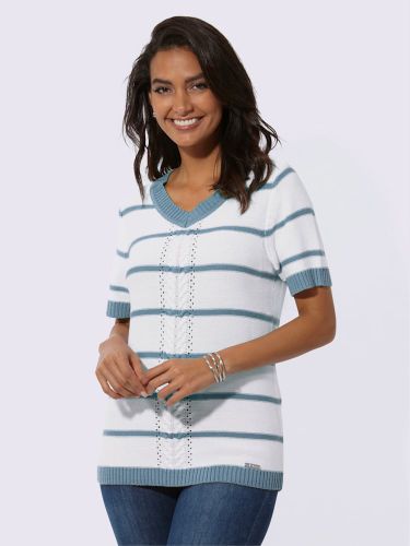 Pull à manches courtes 50% coton - Collection L - Modalova