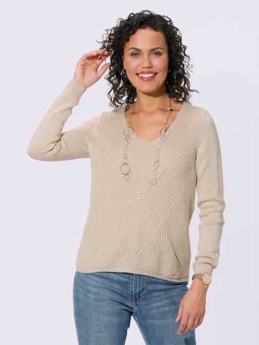 Pull à encolure en v qualité ultra-douce - Collection L - Modalova