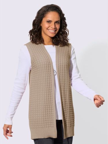 Gilet en tricot 50% coton - Collection L - Modalova