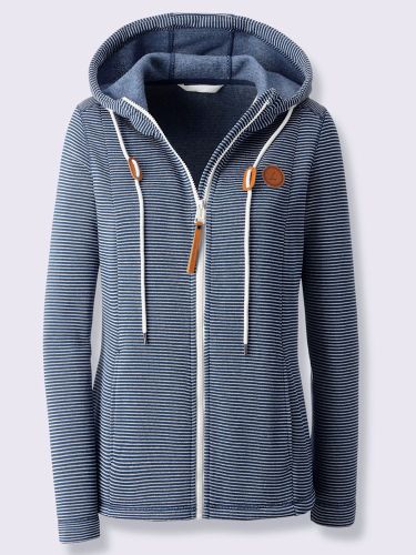 Veste polaire capuche à coulisse et stoppeurs - Collection L - Modalova