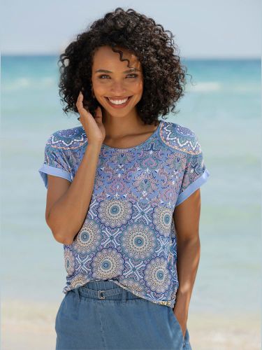 T-shirt à manches courtes motif patchwork - Witt - Modalova
